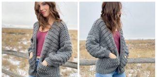 The Stony Shore Cardigan Free Crochet Pattern and Video Tutorial