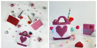 Valentine Treat Bags Free Crochet Pattern