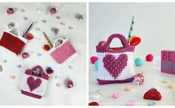 Valentine Treat Bags Free Crochet Pattern