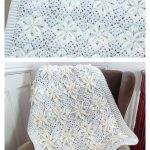 White Poinsettia Baby Afghan Free Crochet Pattern