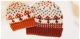 Amanita Mushroom Beanie Hat Free Crochet Pattern and Video Tutorial