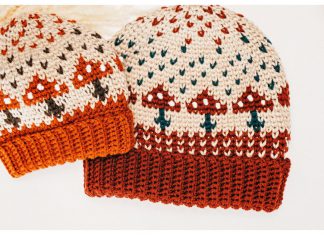 Amanita Mushroom Beanie Hat Free Crochet Pattern and Video Tutorial