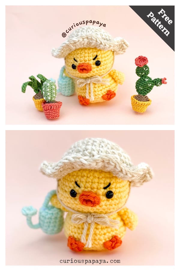 Amigurumi Gertrude the Grumpy Chick Free Crochet Pattern 