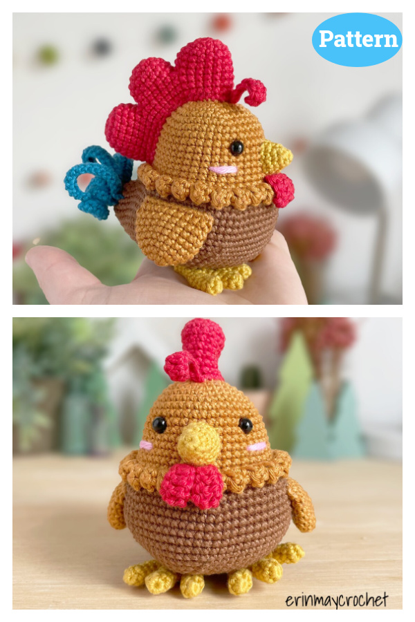 Andre the Rooster Amigurumi Crochet Pattern