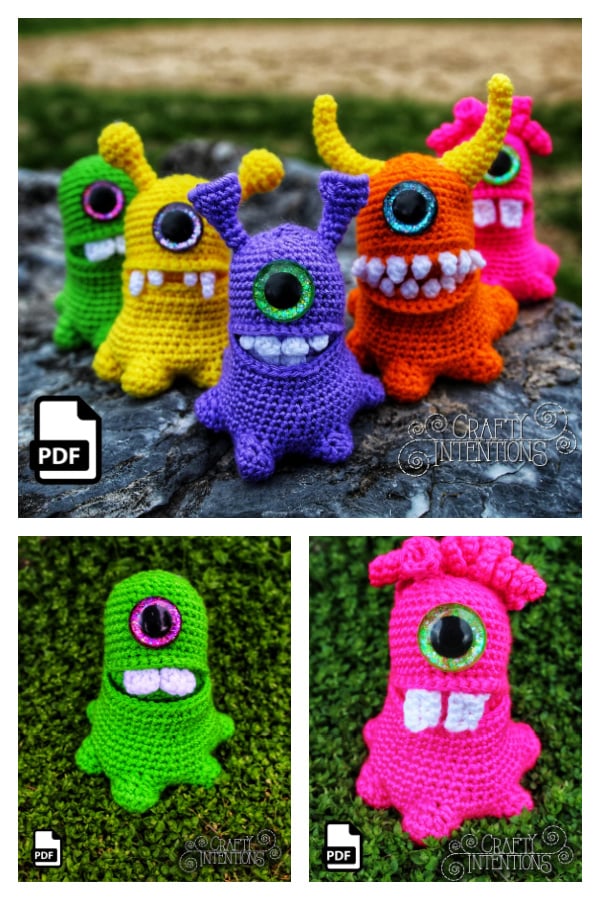 Blob Monsters Amigurumi Crochet Pattern