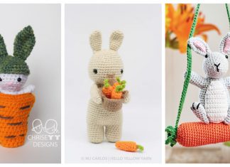 Bunny with Carrot Amigurumi Free Crochet Pattern