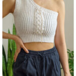 Cable Stitch Single Strap Top Crochet Pattern and Video Tutorial