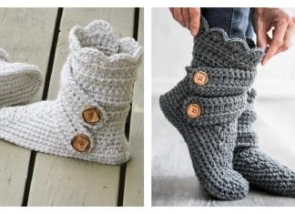 Classic Slipper Boots Free Crochet Pattern