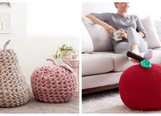Giant Fruit Pouf Free Crochet Pattern