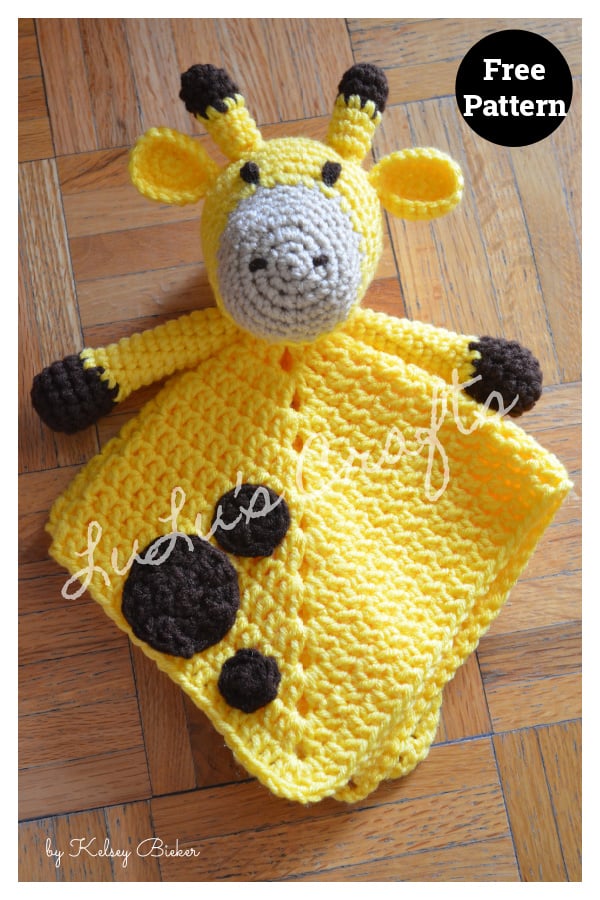 Giraffe Lovey Free Crochet Pattern