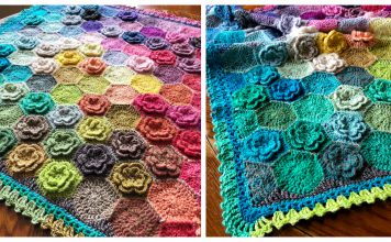 Happy Little Tree Blanket Free Crochet Pattern