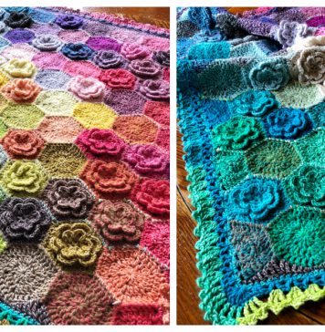 Happy Little Tree Blanket Free Crochet Pattern