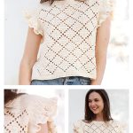 Harlequin Ruffles Top Free Crochet Pattern