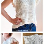 Lily Ruffle Sleeve Top Free Crochet Pattern