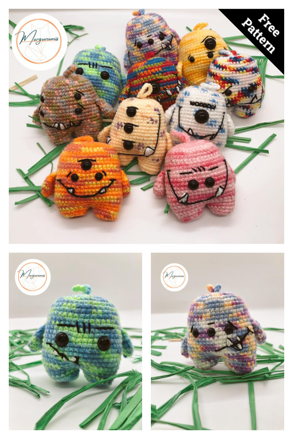 Little Monsters Amigurumi Free Crochet Pattern
