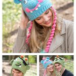 Lovable Monster Hats Free Crochet Pattern