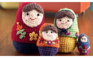 Matryoshka Nesting Dolls Free Crochet Pattern