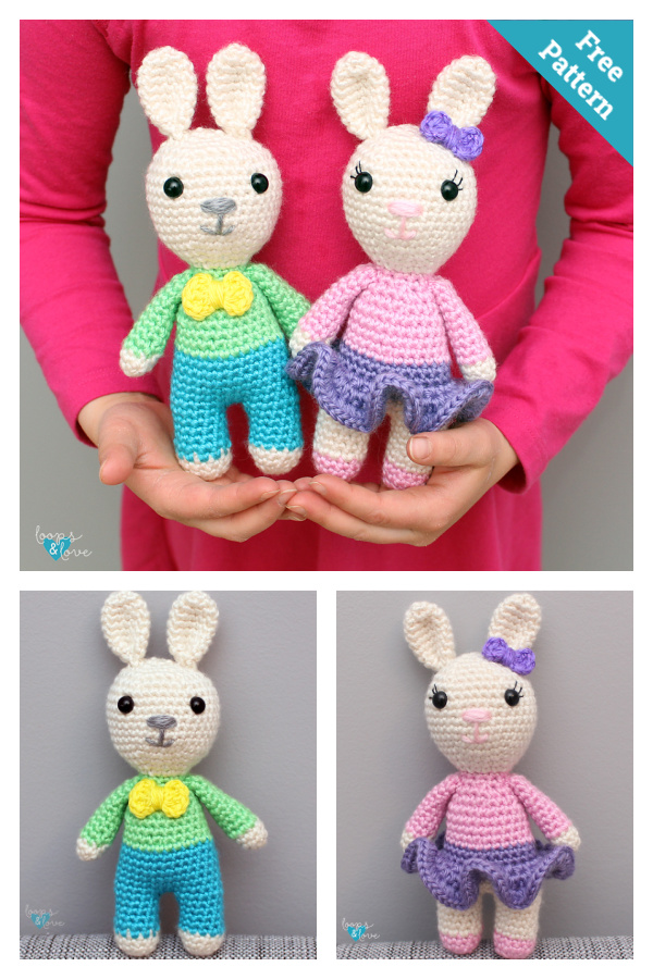 Mini Bunny Amigurumi Free Crochet Pattern
