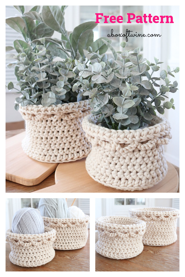 Newbury Basket Free Crochet Pattern