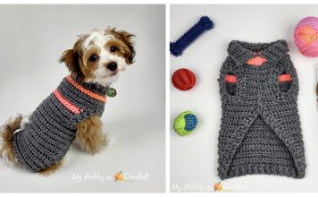 Ribby Dog Sweater Free Crochet Pattern
