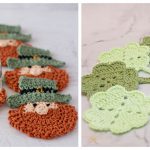 St. Patrick’s Day Coasters Free Crochet Pattern