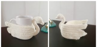Swan Coaster and Tray Free Crochet Pattern