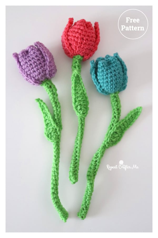 Tulip Flower Free Crochet Pattern 