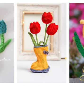 Tulip Flowers Crochet Pattern
