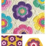 Vintage Flower Hexagon Motif Free Crochet Pattern