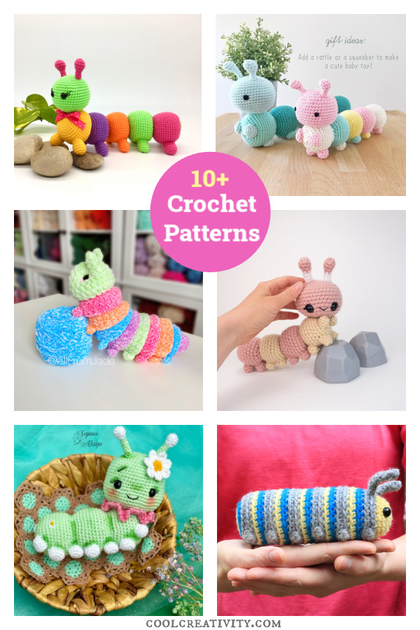 10+ Cuddly Caterpillar Amigurumi Crochet Patterns