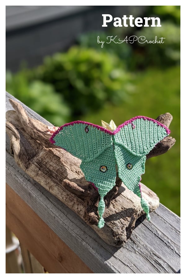 Amigurumi Luna Moth Crochet Pattern
