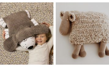 Animal Plush Pillow Crochet Patterns