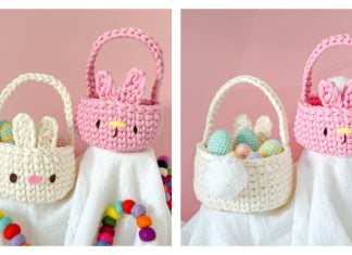 Bunny Basket Free Crochet Pattern
