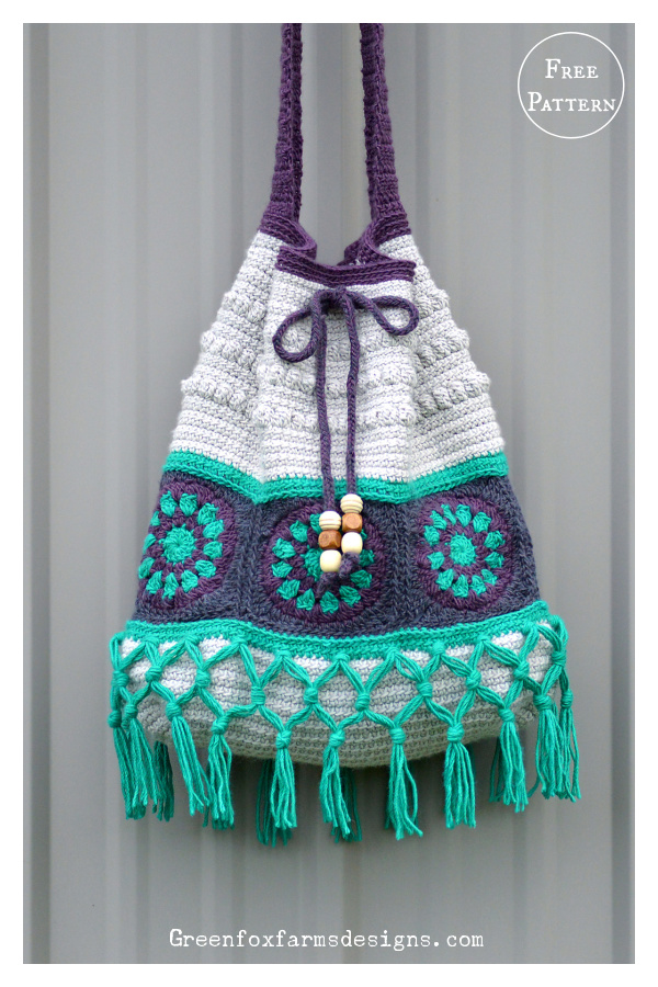 Calliope Crossbody Boho Bag Free Crochet Pattern