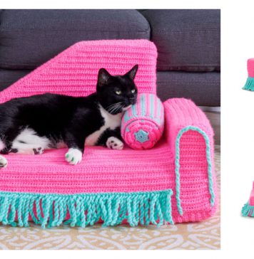 Pet Cat Lounger Free Crochet Pattern