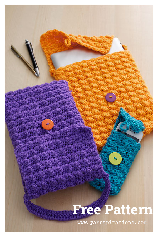 Cell Phone Or Tablet Cozy Free Crochet Pattern