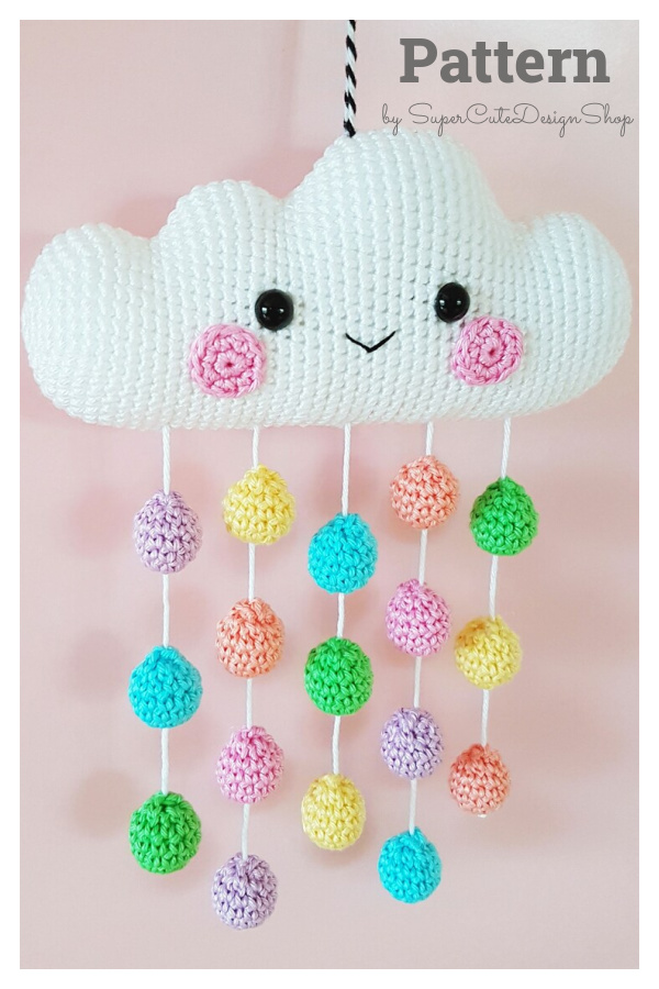Cloud Mobile Amigurumi Crochet Pattern 