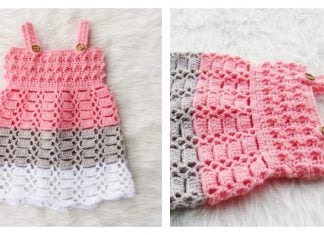 Cotton Candy Baby Dress Free Crochet Pattern