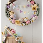 Easter Wreath and Garland Free Crochet Pattern