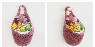 Fleur Hanging Basket Free Crochet Pattern