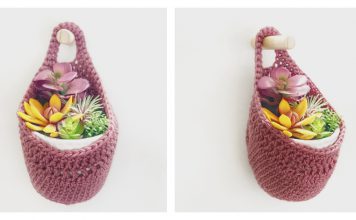 Fleur Hanging Basket Free Crochet Pattern
