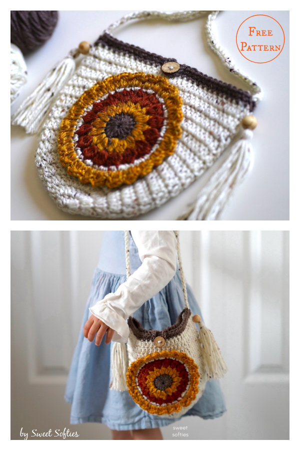 Floral Boho Crossbody Bag FrFloral Boho Crossbody Bag Free Crochet Patternee Crochet Pattern