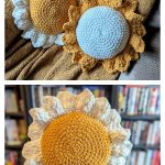 Flower Pillow Free Crochet Pattern