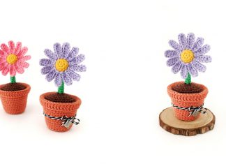 Flower Pot Free Crochet Pattern