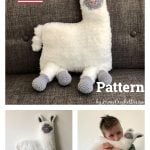 Lama Plush Pillow Crochet Pattern