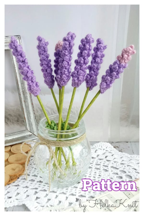 Lavender Flower Crochet Pattern