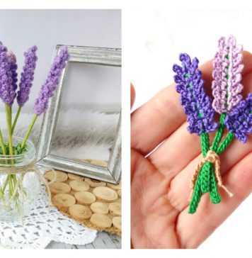 Lavender Flower Crochet Patterns