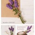 Lavender Flower Free Crochet Pattern and Video Tutorial