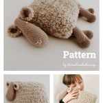 Sheep Plush Pillow Crochet Pattern