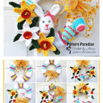 Spring Wreath Free Crochet Pattern